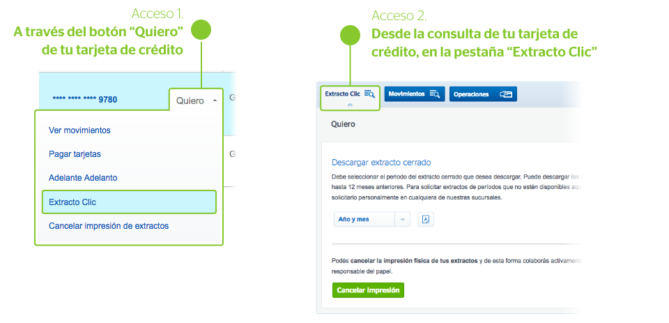 Extracto Clic - Consulta tu extracto